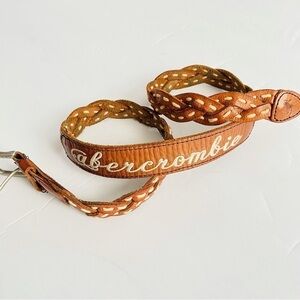 Abercrombie vintage brown camel belt size small